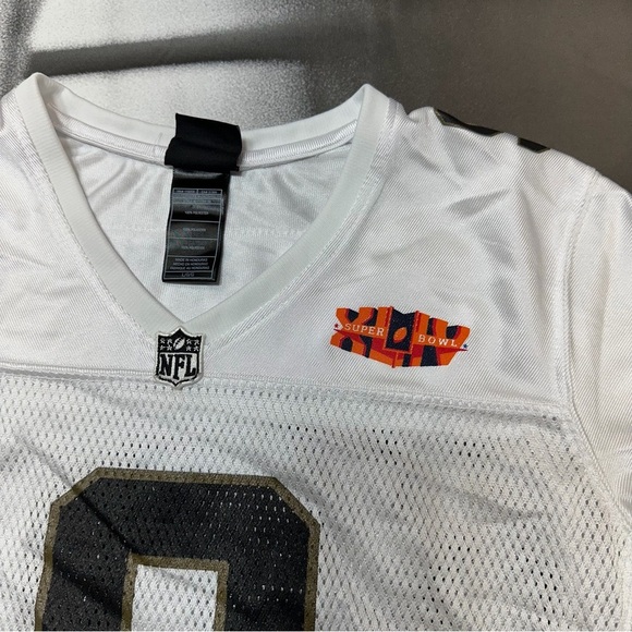 Reebok New Orleans Saints Drew Brews Super Bowl XLIV Women’s Sz Large Jersey A34 - Picture 4 of 5